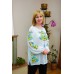 Embroidered blouse "Turquoise Lilly Mood"